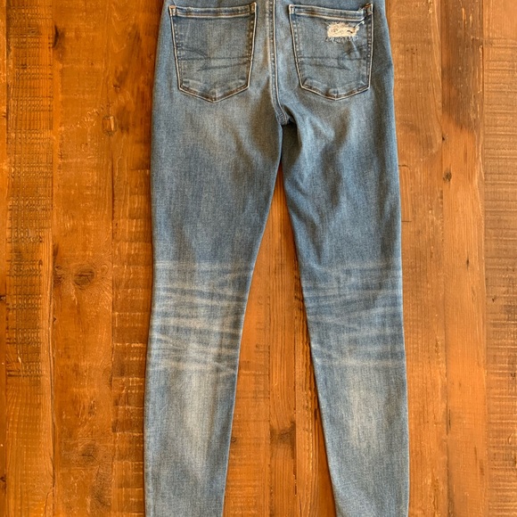 AMERICAN EAGLE Hi-Rise Jegging, Next Level Stretch temp tech Size 0 Regular - Picture 8 of 10